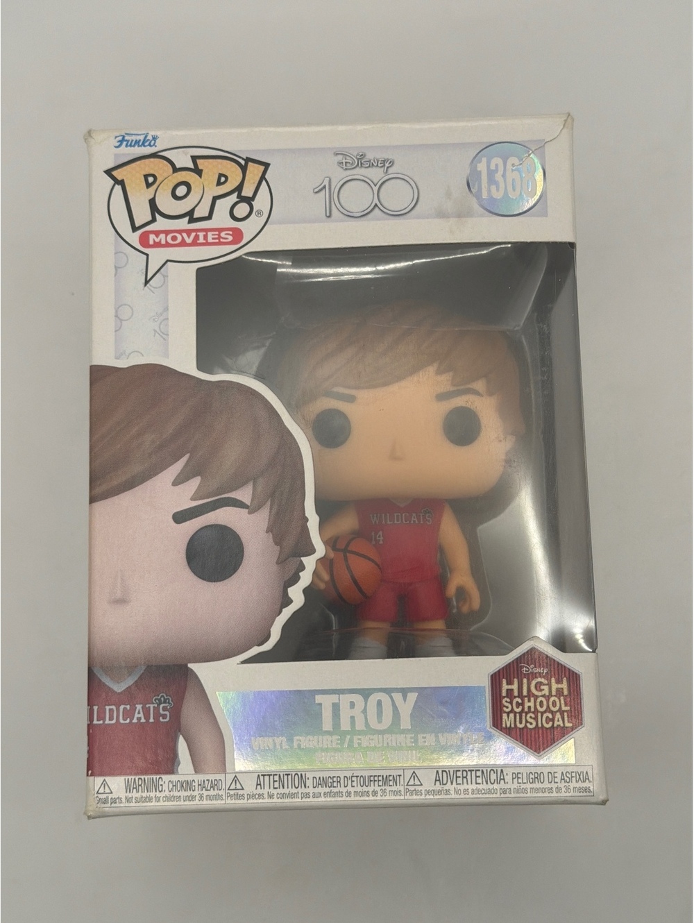 Funko Pop! Movies Disney 100 High School Musical Troy #1368 Vinyl Figure
